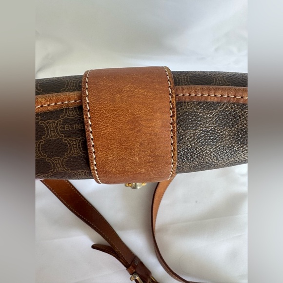 Vintage  Celine Macadam Bucket Shoulder Crossbody Bag Coated Canvas - Picture 7 of 17